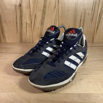 Vintage 1997 Adidas Indoor Soccer Football Shoes Size 7 Blue White