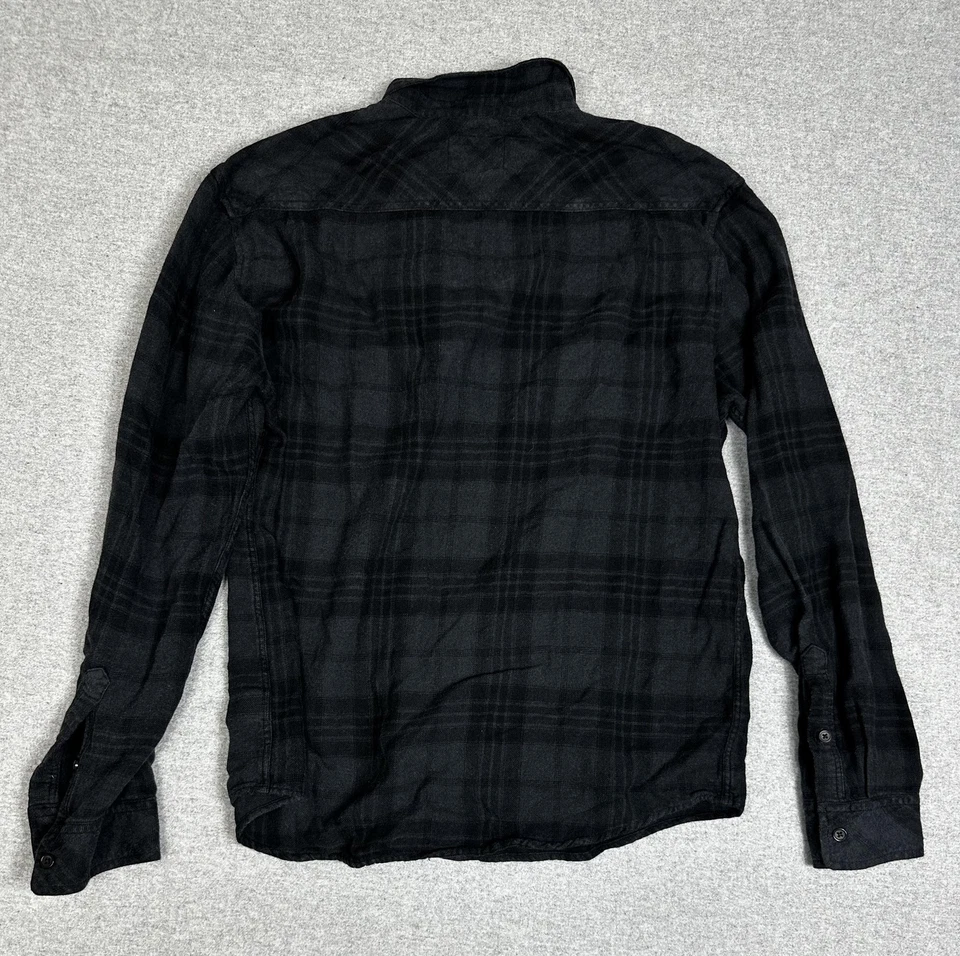 Rails Shirt Mens Medium Black Gray Plaid Button Up Long Sleeve Flannel Casual - Image 3 of 4