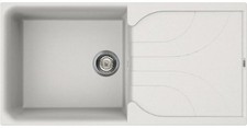 Lavello Elleci Incasso Cucina Ego 1 Vasca LGE48068NA 100x50 Bianco Titano