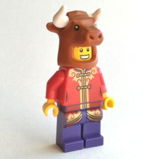LEGO 80106 AÑO DEL BUEY CHICO MINIFIGURA animal disfraz mascota hol224