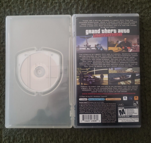 Grand Theft Auto Sony PSP Liberty City Stories (Complete) + Chinatown Wars GH - Picture 2 of 4