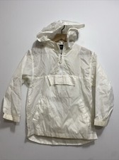 Prospirit Active Sport Medium Rain Jacket White Kids M With Big Front Pocket