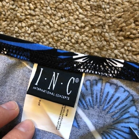 NUEVO NUEVO CON ETIQUETAS INC INTERNATIONAL CONCEPT Bikini Traje de Baño Cintura Alta Fondo de Natación 14 Foto 3 de 4