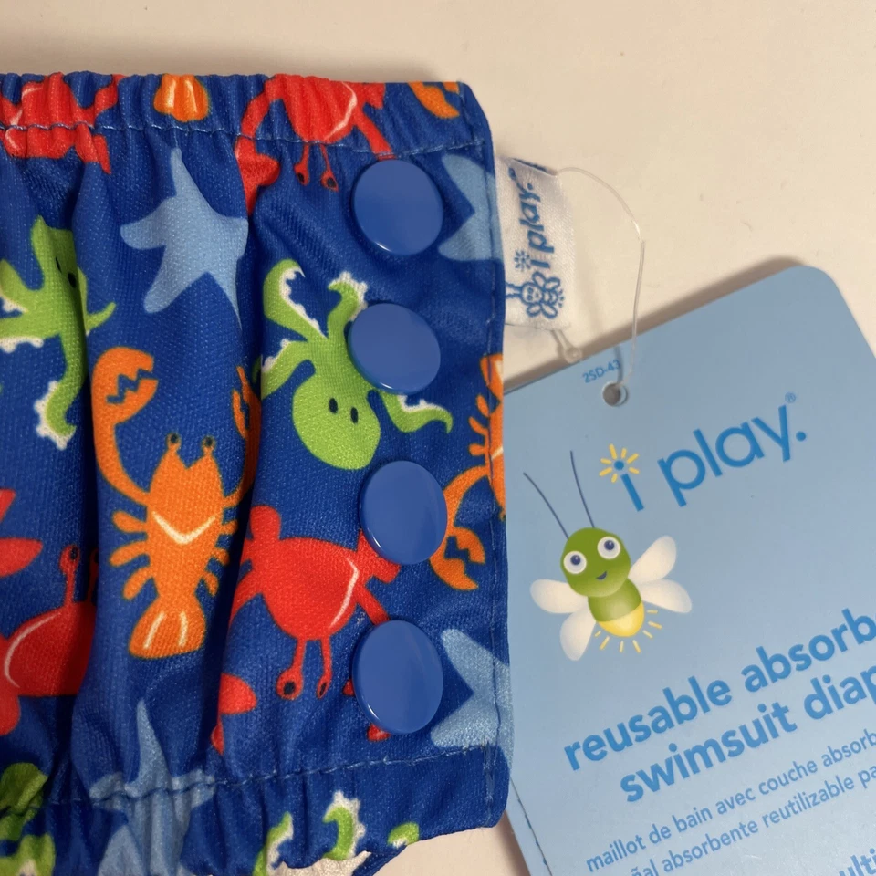 PAÑAL DE NATACIÓN REUTILIZABLE IPLAY Bebé Niño Talla 12 Meses 12m NUEVO CON ETIQUETAS Foto 3 de 4