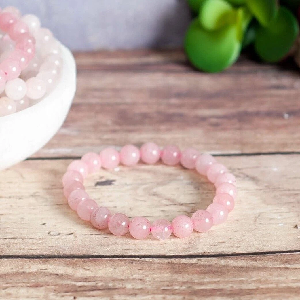 Rose quartz bead best sale bracelet