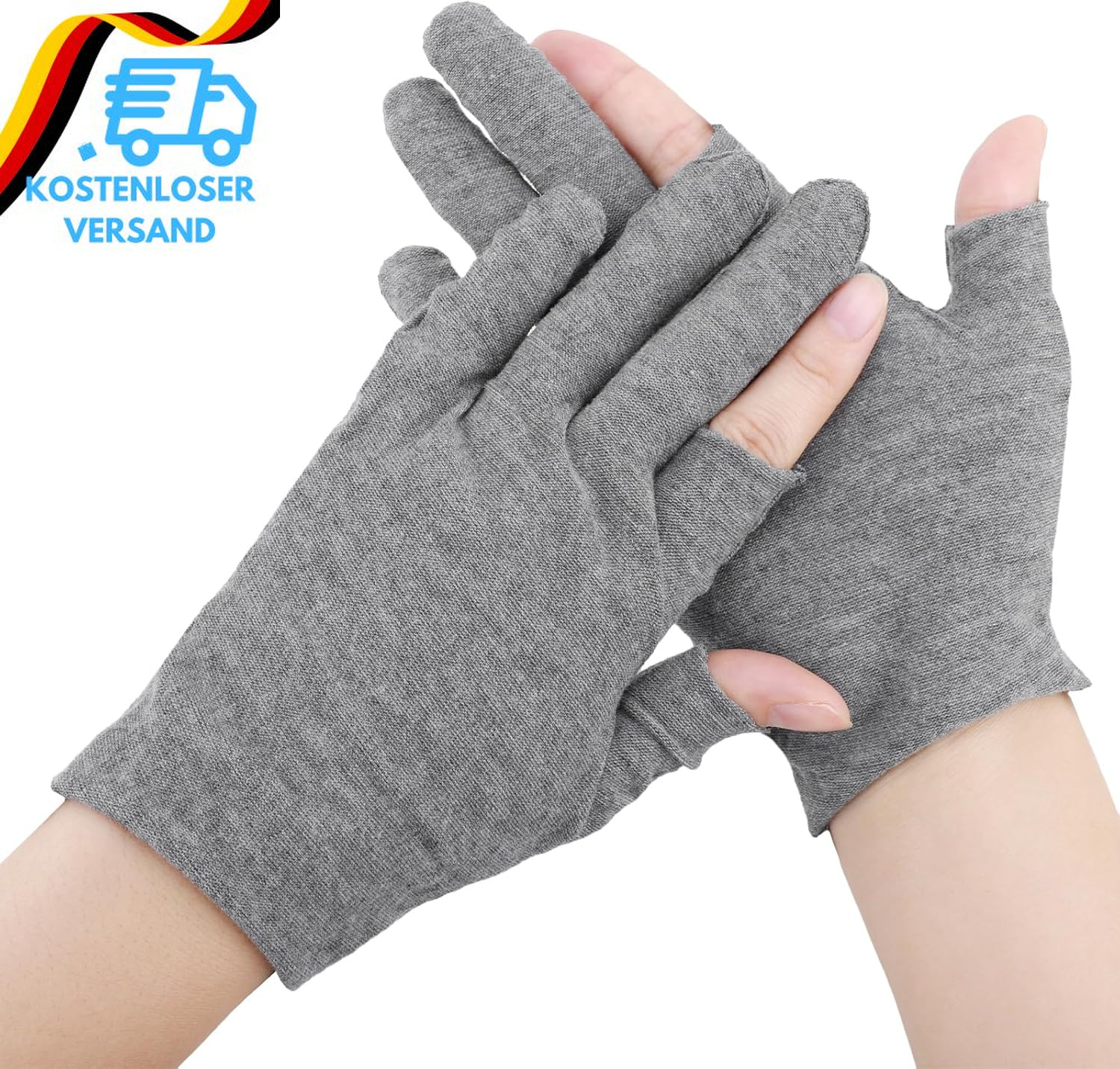 Segbeauty Baumwollhandschuhe, 12 Paar Baumwollhandschuhe Neurodermitis, Dünne Ha