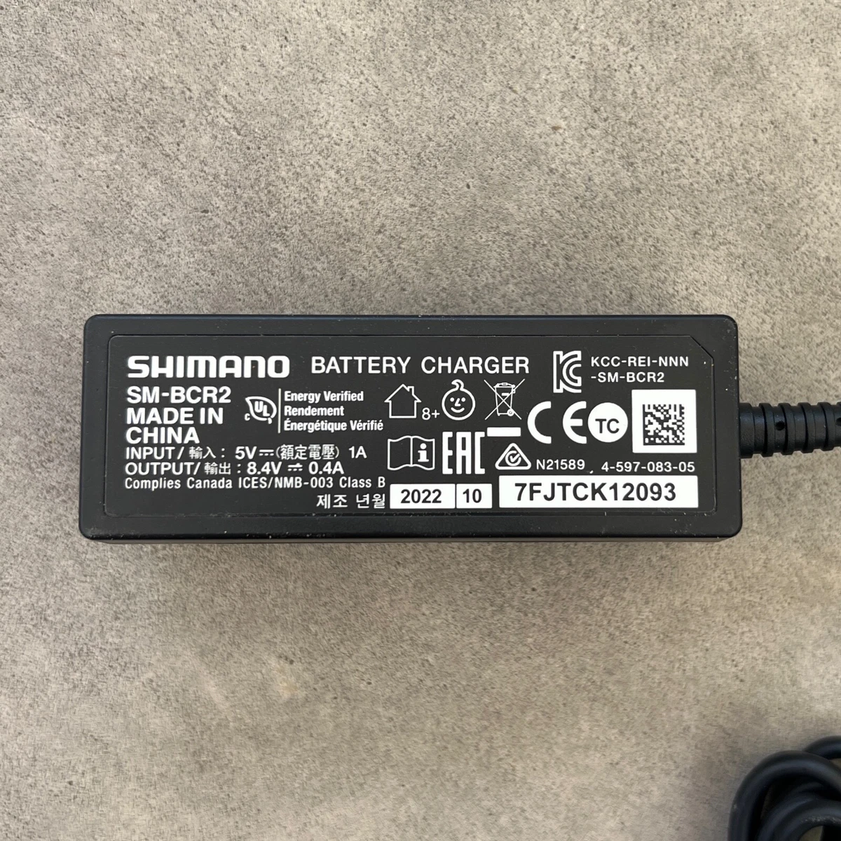 Shimano Di2 Charger SM BCR2 Dura Ace Ultegra Di2 Internal Battery Charger