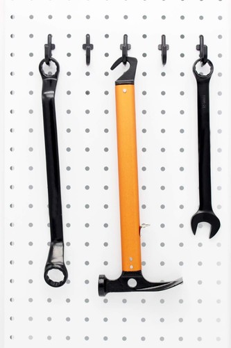 100PK Pegboard J Hook Assortment Kit Black Peg Hooks Accessories for Tools - Picture 6 of 7