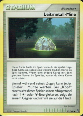 Pokemon Karte Trading Card Game D&P Sturmtief Nr. 82/100 Leitmetall-Mine