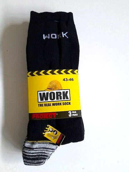 CALZA UOMO CORTA PROTECT WORK Tg.43-46 Confezione 3 Paia