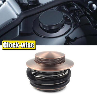 Pop Up Flush Vented Fuel Tank Gas Cap Fits For Harley Touring Road King Glide
