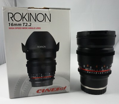 Rokinon Cine DS 16mm Wide Angle Cine Lens for Sony E
