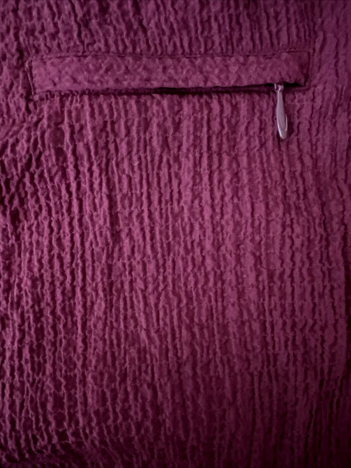 ORVIS Mauve Crepe Straight Leg Rayon Blend Stretch Flowy MD - Image 3 of 4