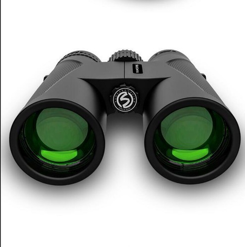 12X42 HD 18mm Travel Binoculars Hunting Outdoor Telescope BAK4 Prism FMC Lens - Picture 2 of 6