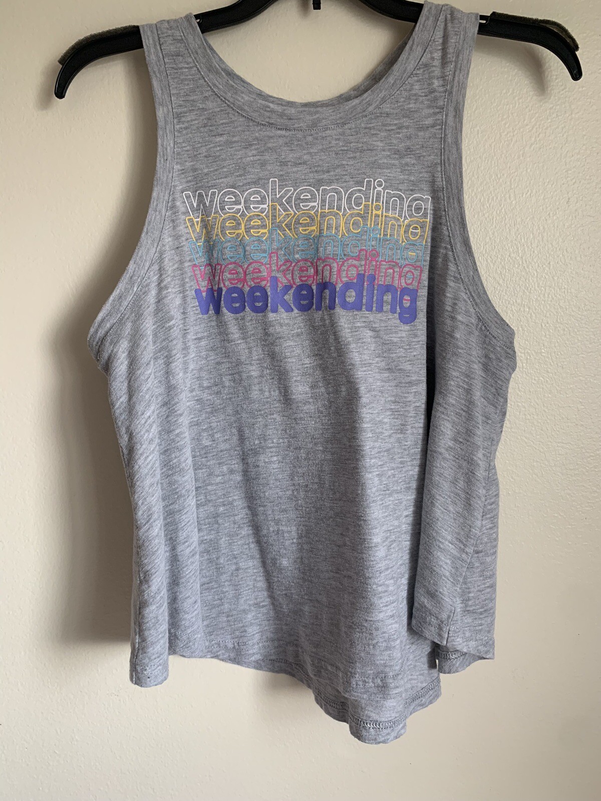 Secret Treasures Tank Top Size Small Sleeveless Graphic Springbreak Vacation