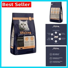 Healthy Adult Cat Dry Food with 62% Chicken - Grain-Free & Hypoallergenic, 3kg 5.00 per kilo