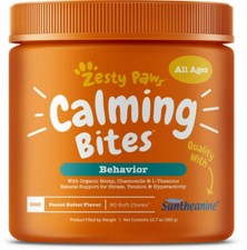 Zesty Paws Calming Bites for Dogs 3 jars Bundle Exp. 09/2026