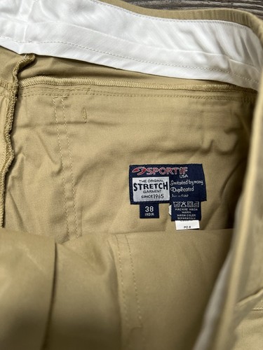 Sportif Mens Shorts ~ Size 38 Khaki Tan Beige - Picture 2 of 7