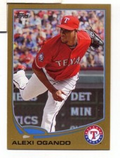 2013 RANGERS Topps Gold #623 Alexi Ogando 1033/2013