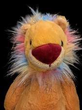 F.A.O Schwarz Plush Dreamies Rainbow Lion Stuffed Animal 17" Tall