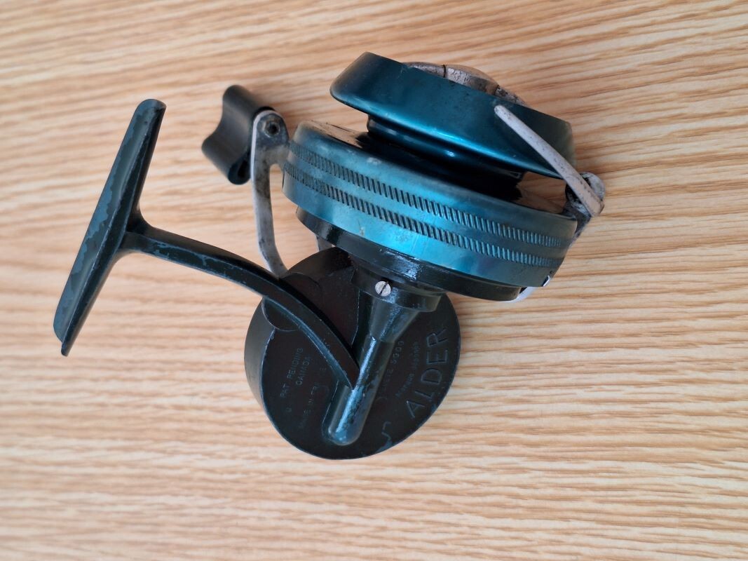 Moulinet Vintage ALDER Vert - À Rénover Ou Pour Pièces - Pêche Eau Douce