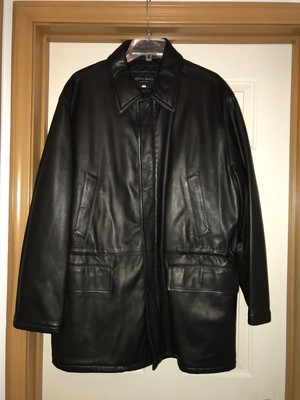 New** Bruno Magli leather jacket - Size 