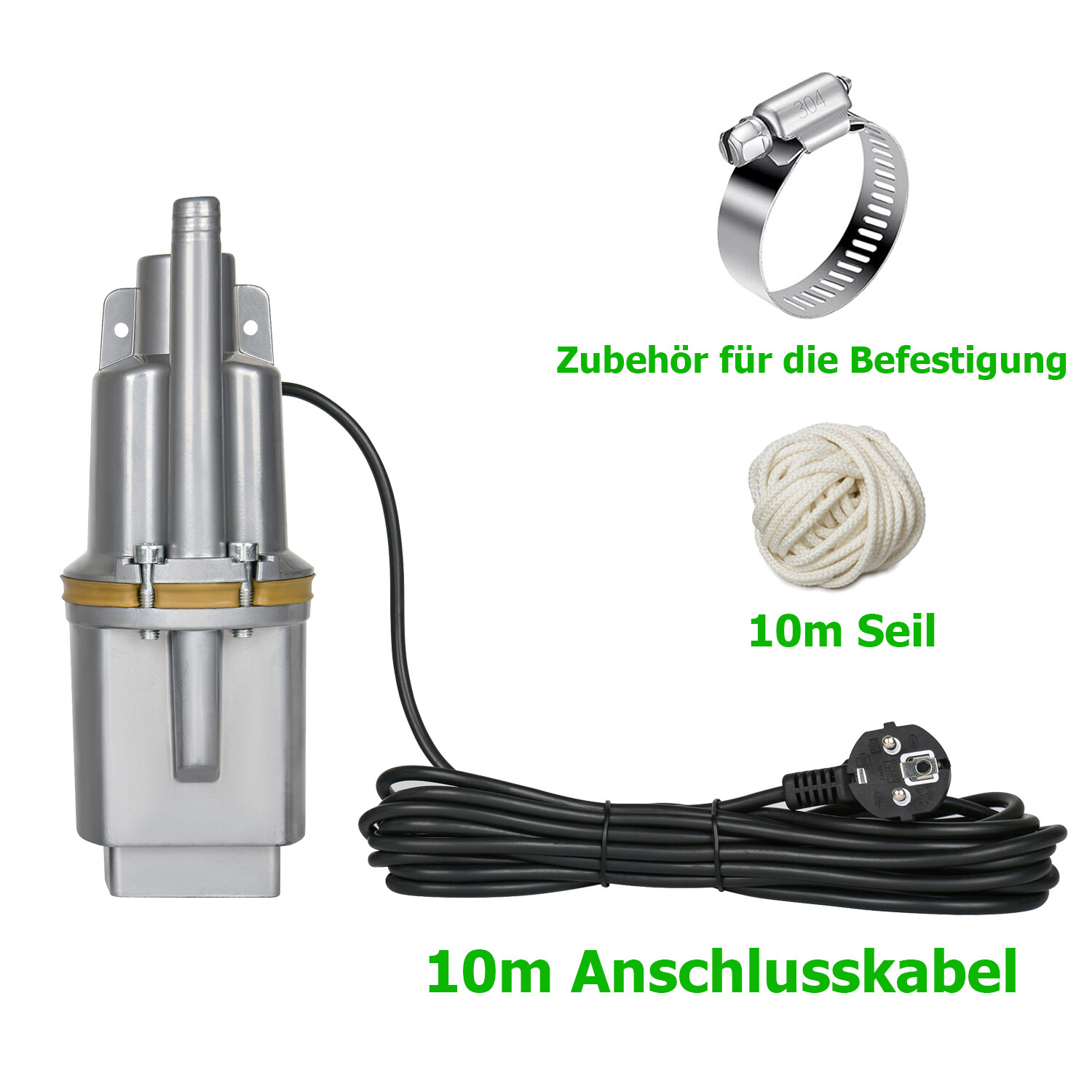 Tauchpumpe 6 bar 600W Ø13mm Membranpumpe Brunnenpumpe Garten Pumpe