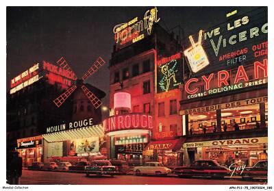 APNP11-0888-75 - PARIS ET SES WONDERS - Montmartre la nuit - Le Moulin roug