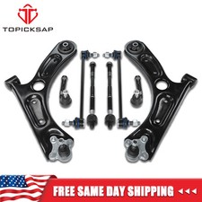 8Pcs Front Lower Control Arms w/ Ball Joints Tie Rods For 2018-2023 HYUNDAI KONA
