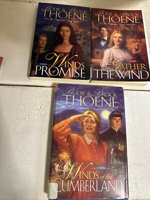 Lot of 3 The Wayward Wind Series TRILOGY Bodie & Brock Thoene 2PB 1 HB Library