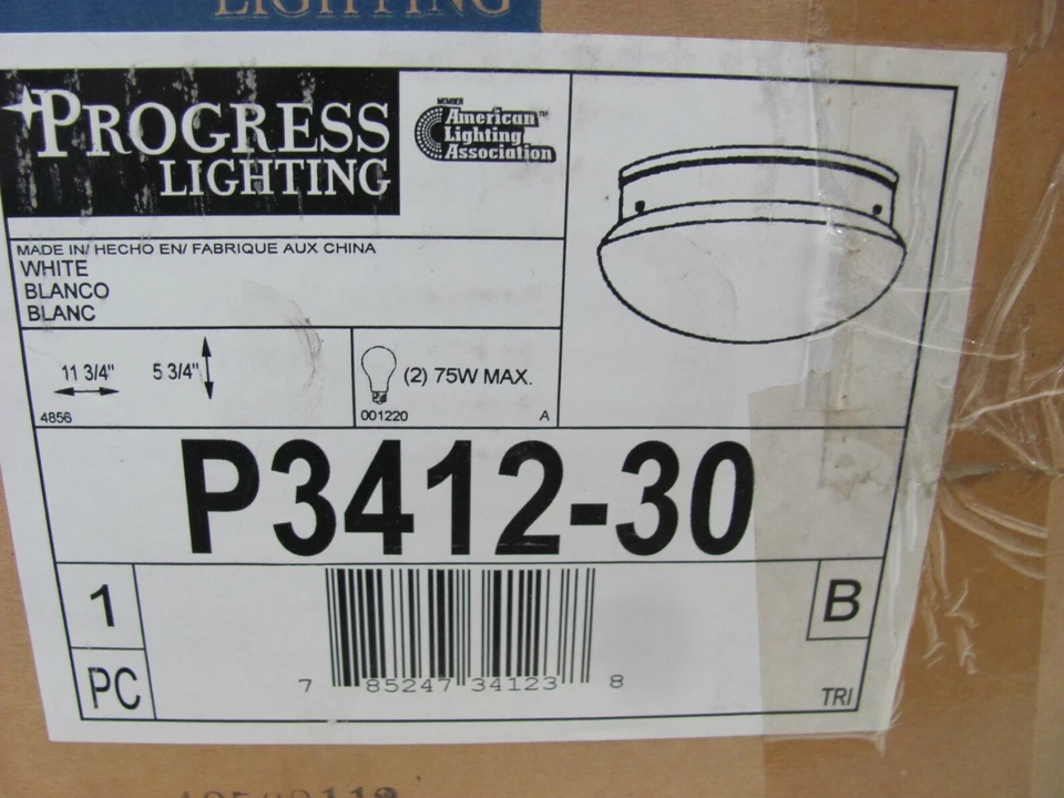Instalador Progress Lighting P3412-30 - 5,25 pulgadas de altura - Luz cercana al techo - Foto 3 de 4