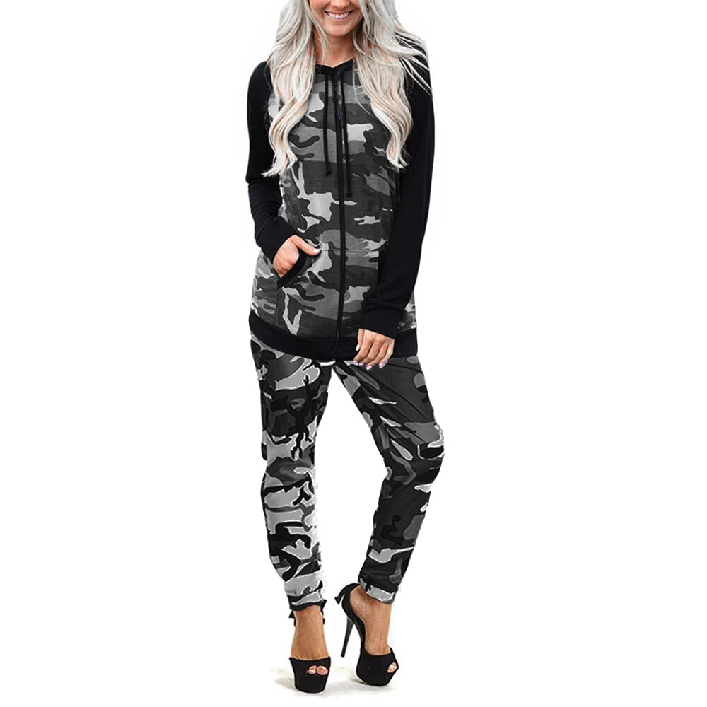 Womens camo sales jogger set