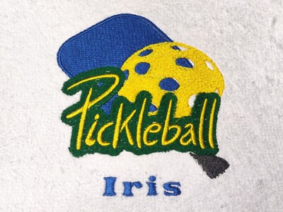 Personalize Our Pickleball Sport Towel, Add your request in the Memo Section.