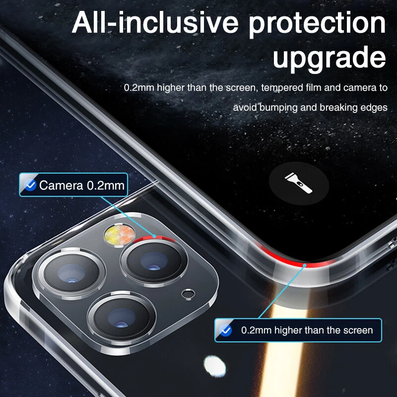 For iPhone 16 15 14 13 Pro Max 12 11 XS XR ShockProof Clear Silicone Case Cover - Image 4 of 4