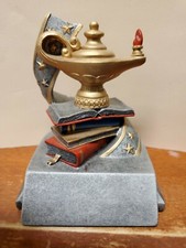 Lamp of Knowledge award, trophy, about 4.25" tall, free engraving, academic
