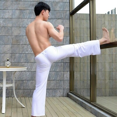 Herren Tai Chi hosen-gym Kung Fu Hose Künste Sport Locker Yoga Jogger Freizeit