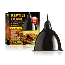 EXO-TERRA REPTILE DOME ALUMINUM LIGHT FIXTURE  8 INCH  # PT2349