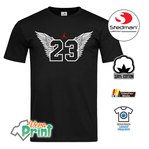 T-Shirt Maglia Jordan Basket Logo Air Rossa Nera Bianca Uomo Fanmade  Tribute | eBay