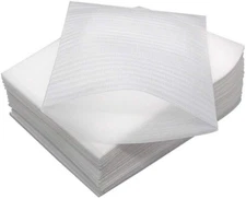 100PCS 10CM X 15CM/4in X 6in White Foam Packing Pouches Foam Wrap Sheets Cushion