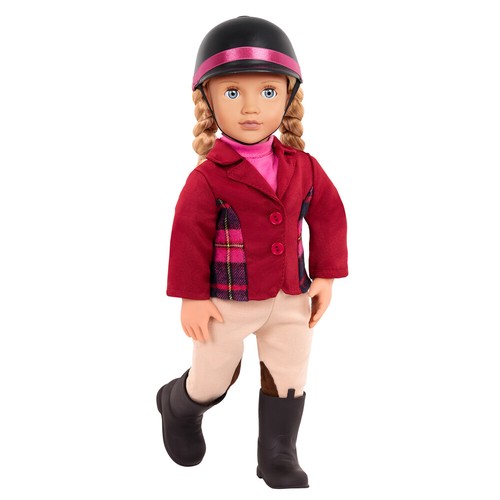 Our Generation Reiterpuppe Lily Anna – 46 cm, blond, blauäugig, mit Zubehör - Bild 4 von 5