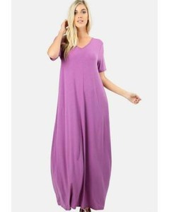 maxi t shirt dress with pockets