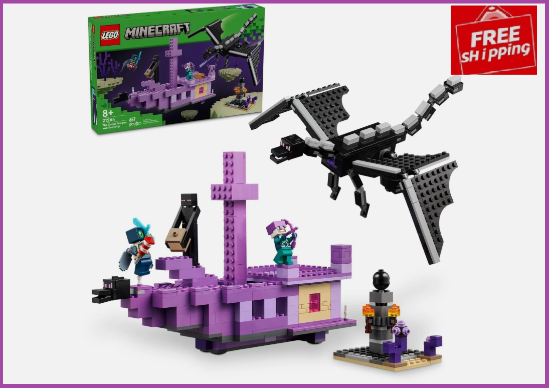 LEGO Minecraft Ender Dragon & End Ship Building Set 21264