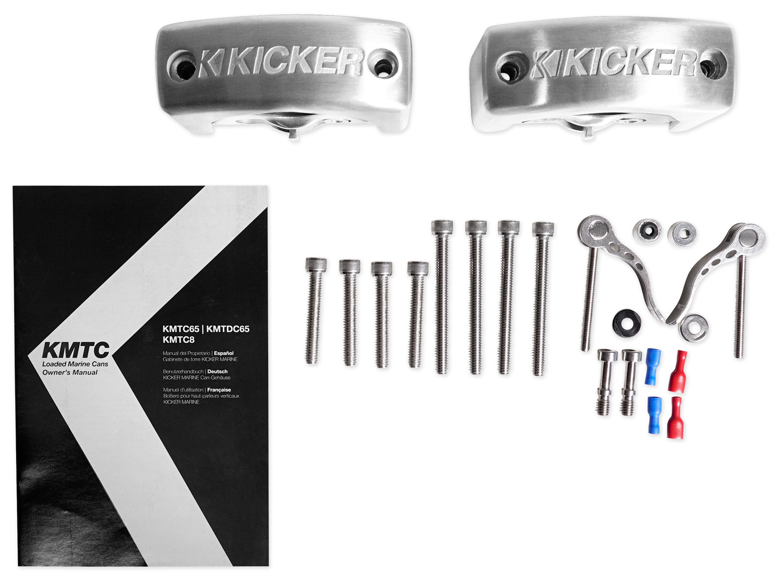 2 Колонки KICKER 45KMTDC65W Dual 65 390 Вт для морского вейкборда со светодиодной подсветкой KMTDC65