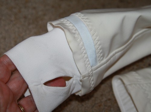 Lululemon Jacket ivory zip running cycling ruffle vented back quilted Size 6 - Picture 5 of 5