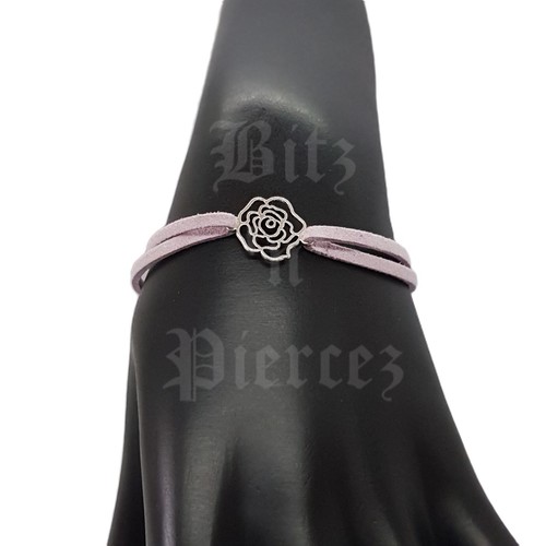 HANDMADE Rose Connector Charm Faux Suede Anklet/Bracelet *UK SELLER* - Picture 93 of 116