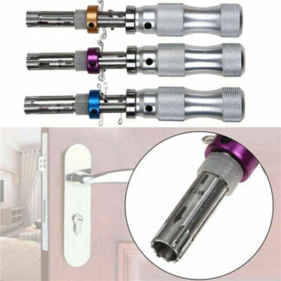 3pcs Tubular 7 Pins Lock Tool Accessories Stainless Adjustable Set 7mm7.5mm7.8mm