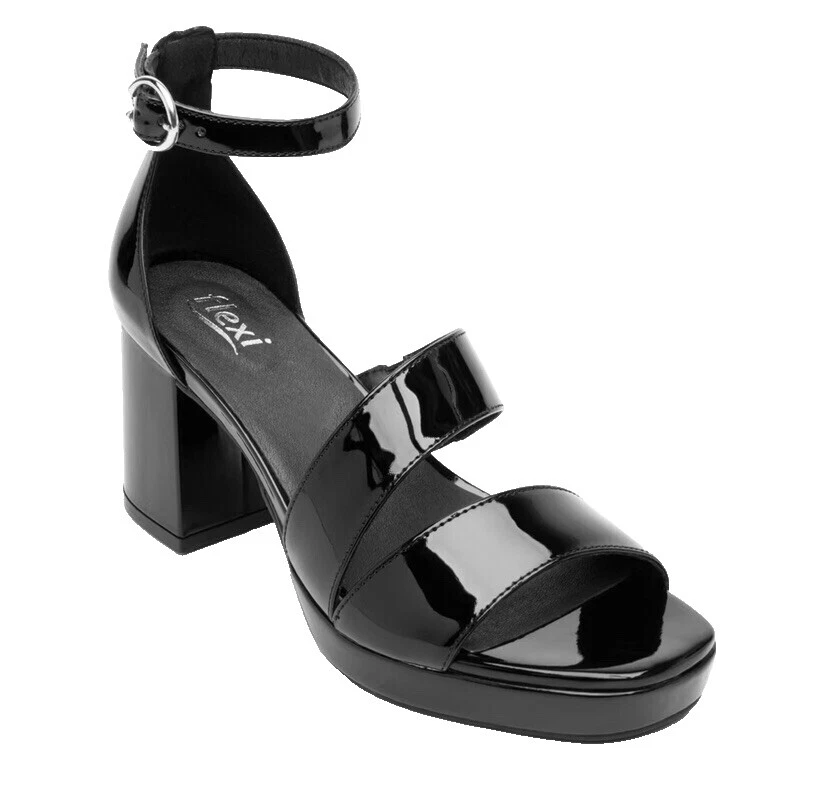 Zapatos Cómodos Negro con tiras para Mujeres