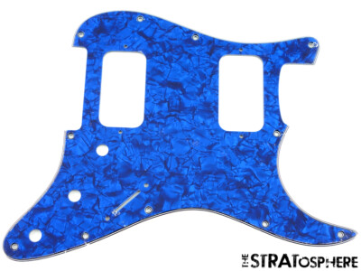 *NEW Big Apple Style for Fender Stratocaster Strat PICKGUARD Blue Pearloid 3 Ply