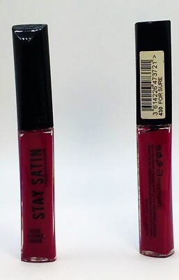 LOT OF (2) Rimmel Matte Liquid Lip Colour Stay Satin #430 For Sure FREE SHIPPING
