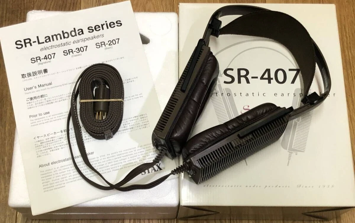 STAX SR-407 Signature Condenser Ear Speaker Lambda Type with Box Tested